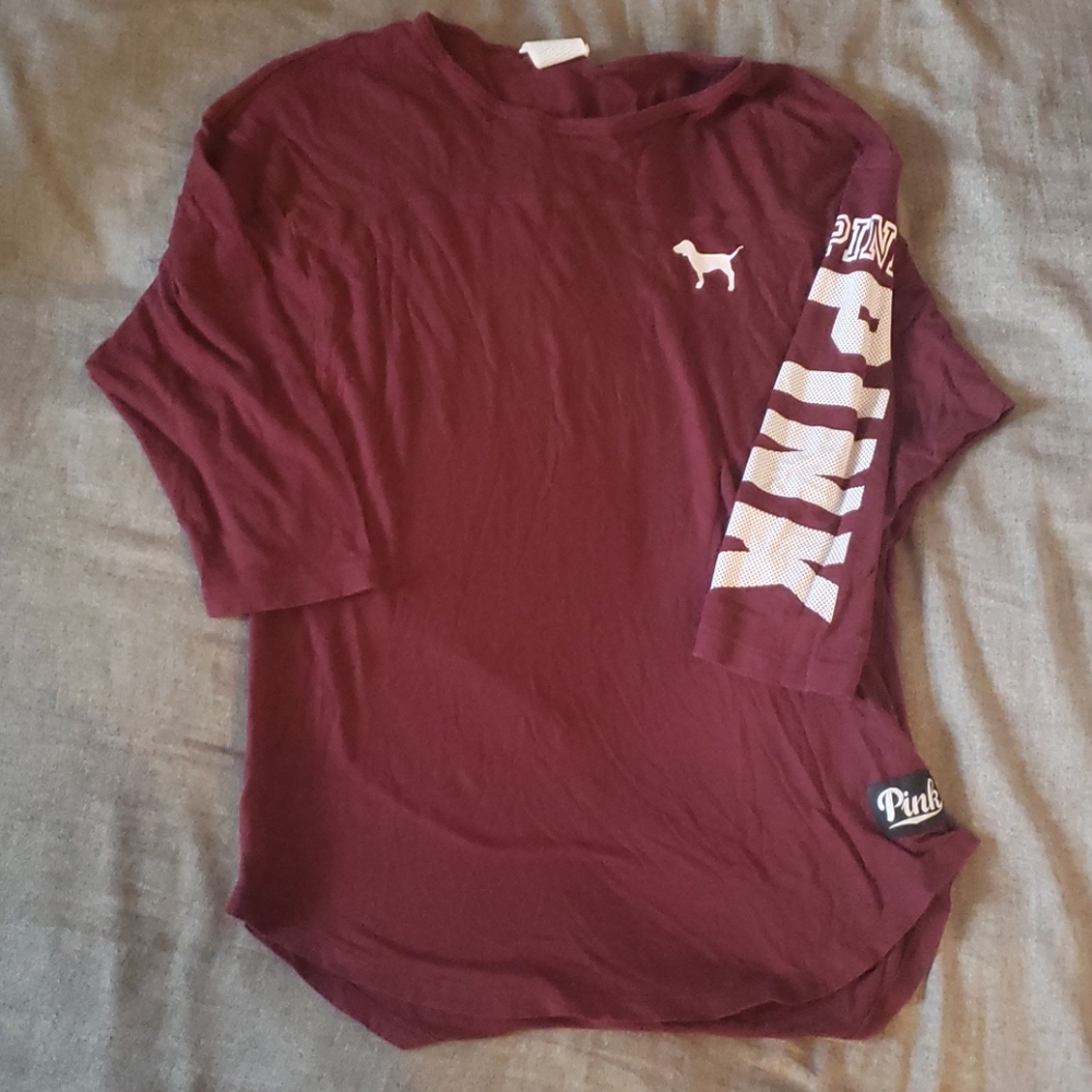 PINK 3/4 sleeve shirt